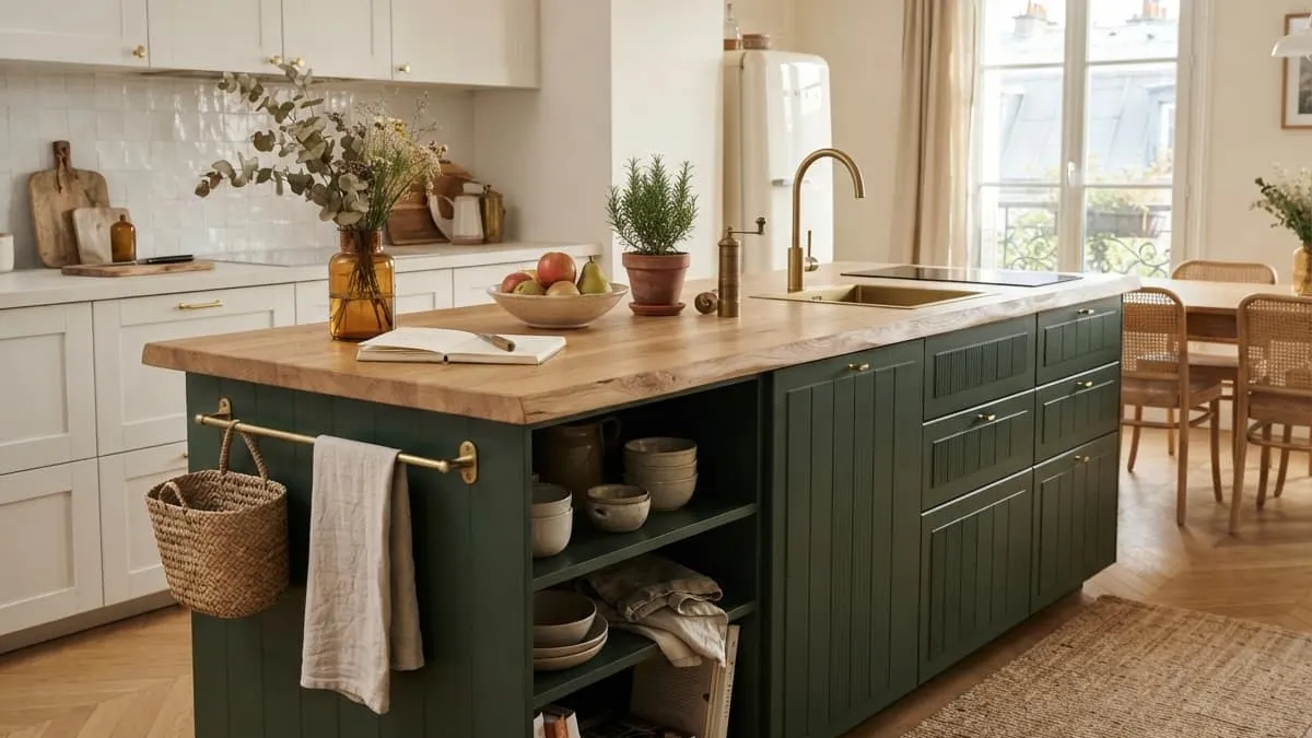 Créer un îlot central de cuisine original avec des meubles ikea détournés