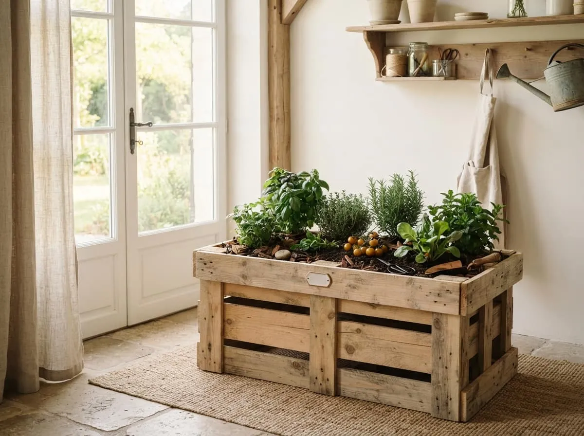 Construire une jardinière en palettes de bois pour un potager durable