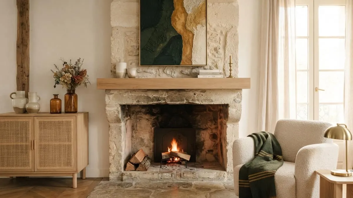 Moderniser une cheminée rustique en pierre sans la casser : astuces et conseils