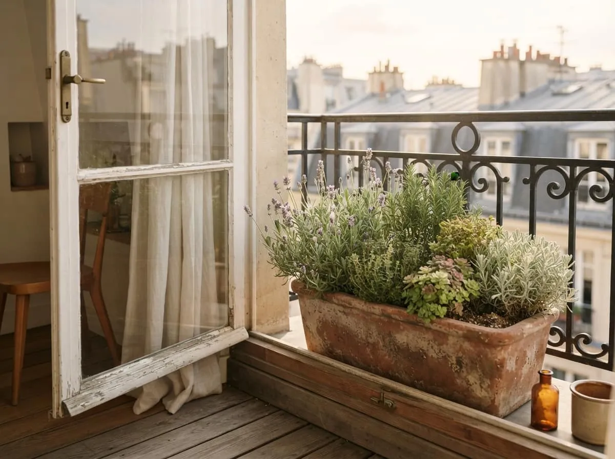Quelles plantes choisir pour une jardinière balcon plein sud sans arrosage
