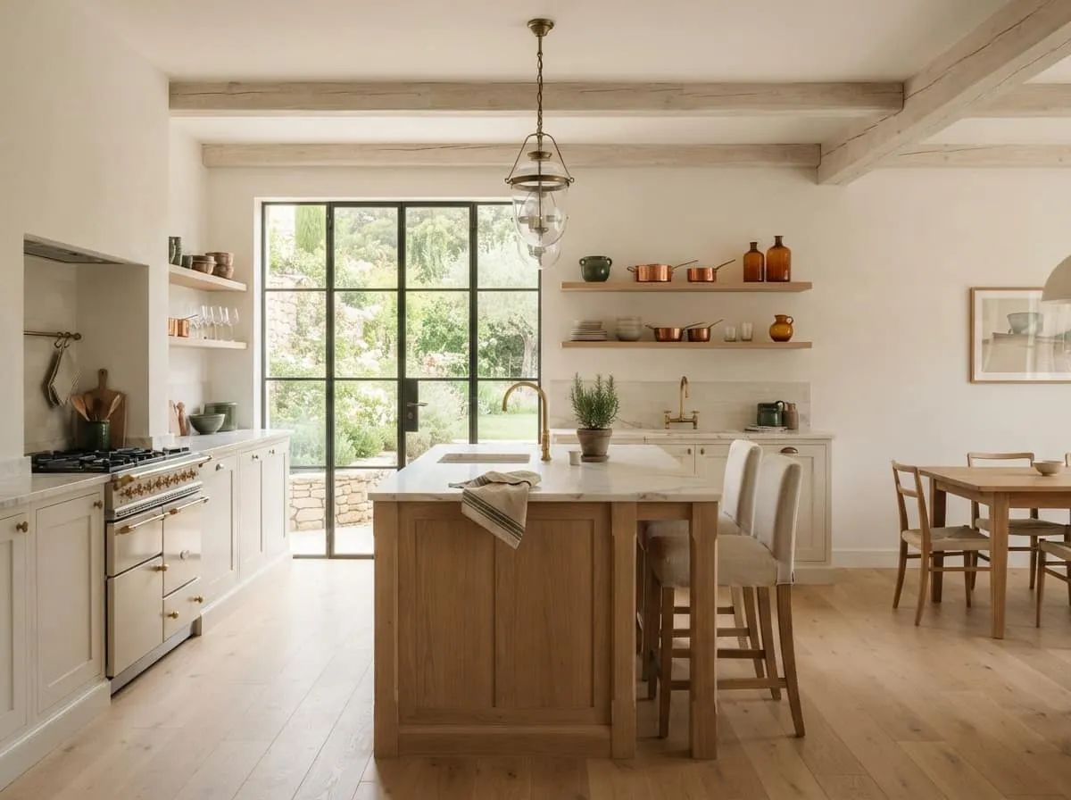 Rénover une cuisine en chêne rustique pour lui donner un style moderne