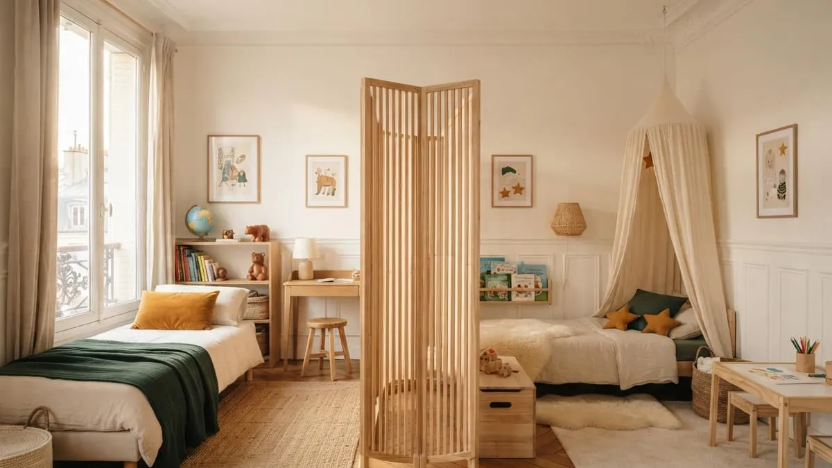 Comment séparer une chambre en deux pour deux enfants sans travaux ?