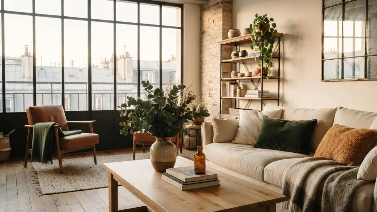 Décoration style industriel chaleureux : comment bien mixer bois et métal noir