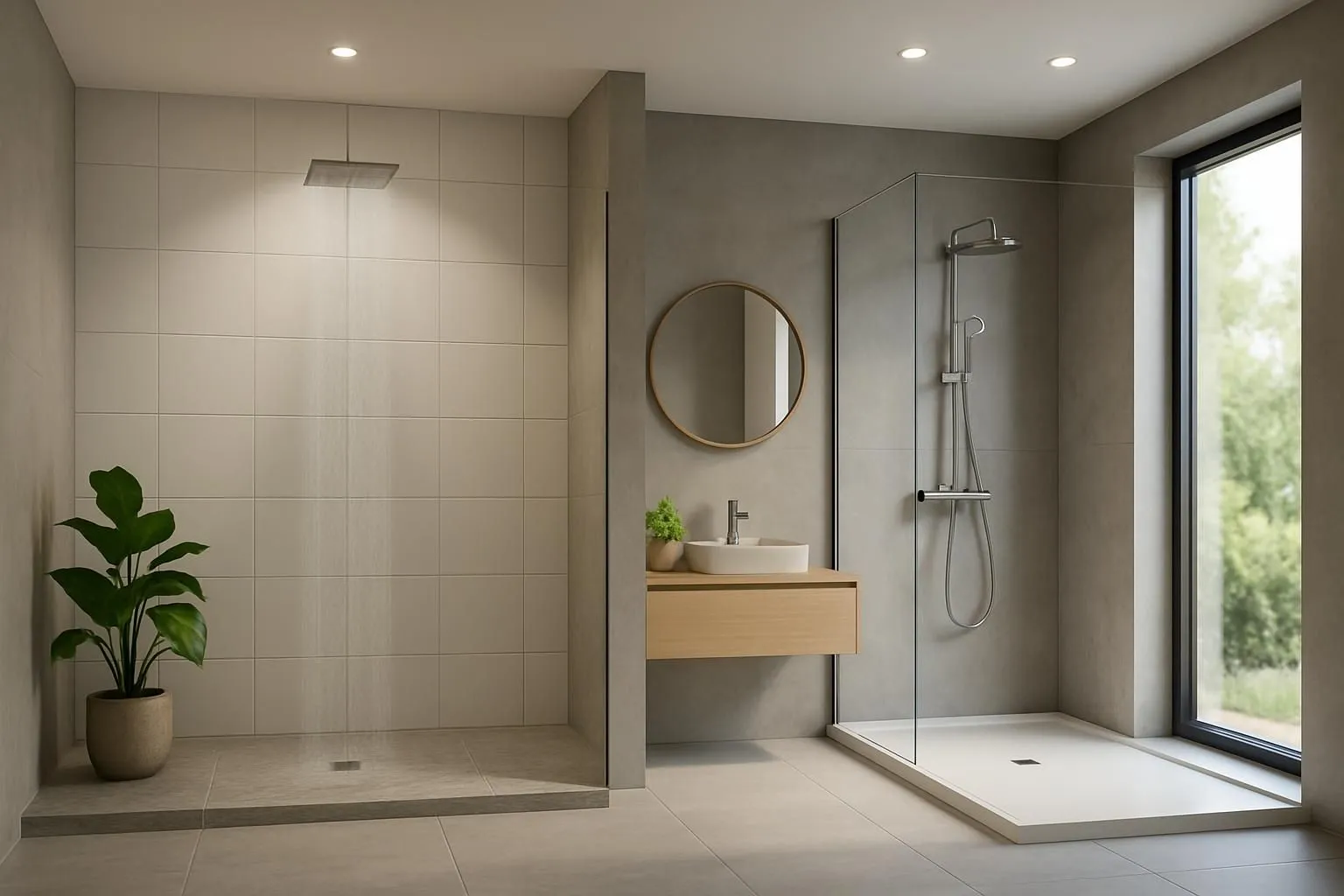Douche italienne ou bac extra plat