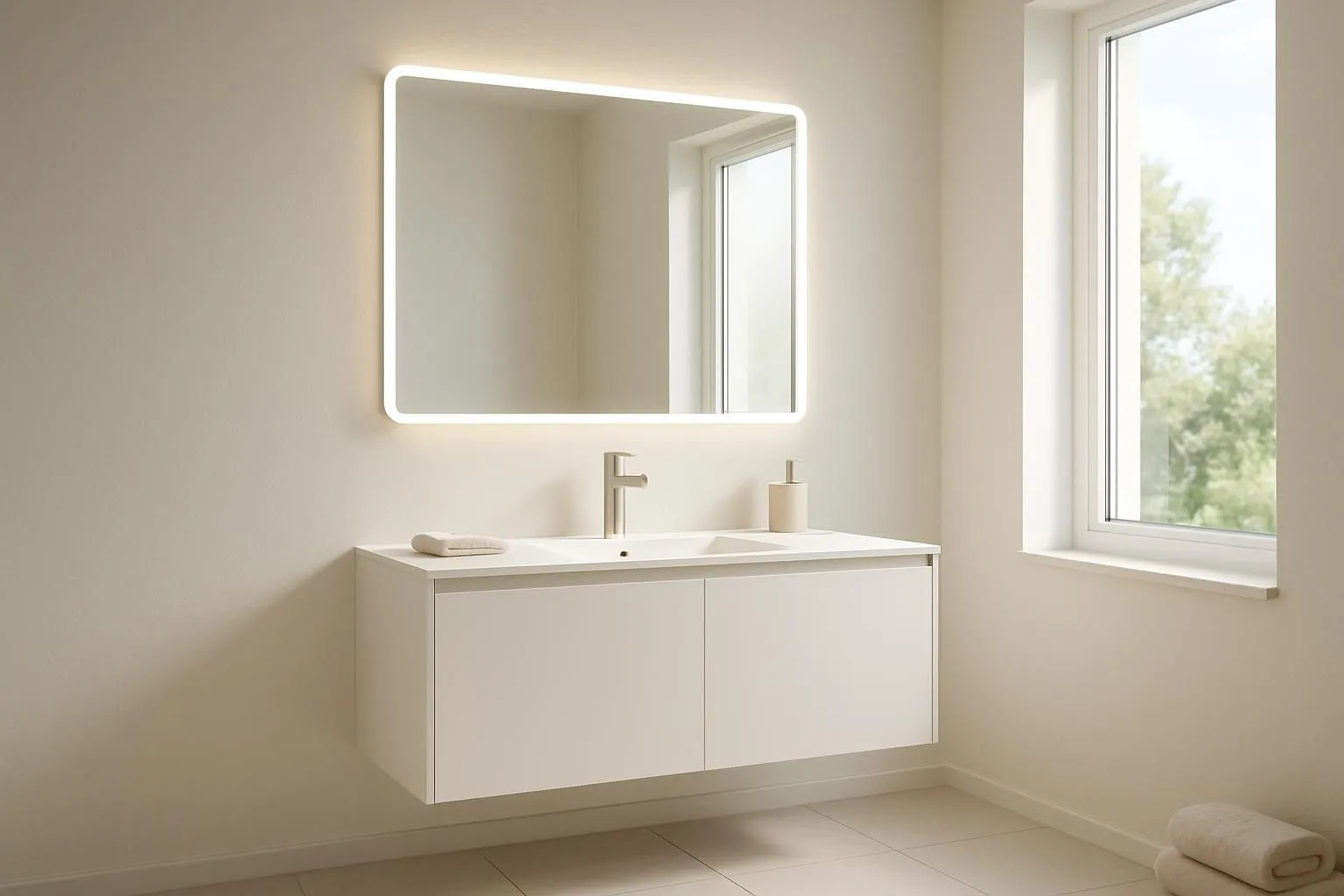 Miroir salle de bain éclairant